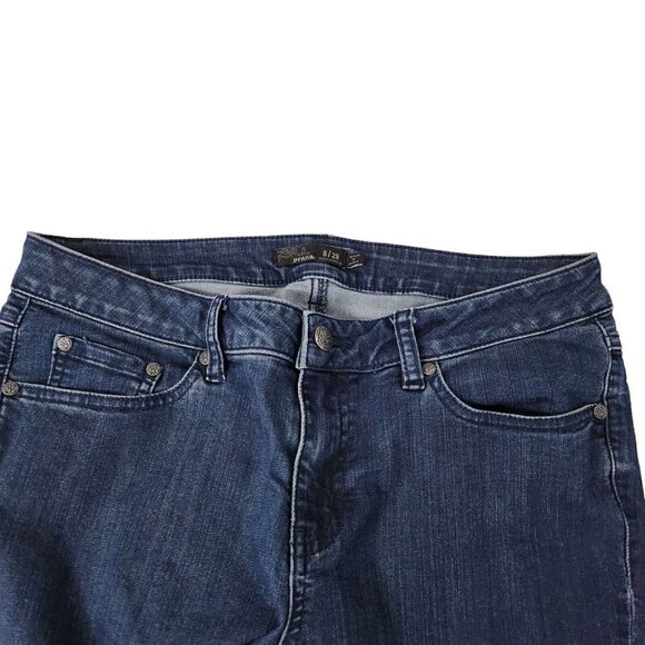 Prana Jeans Womens 29 Kayla Skinny Dark Wash Organic Cotton Mid‎ Rise Stretch - Picture 3 of 12